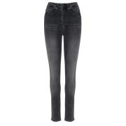 Mørkegrå Skinny Fit Denim Jeans
