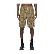 Grafisk Print Sommer Shorts