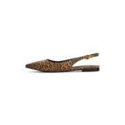 Leopard Slingback Ballet Pumps