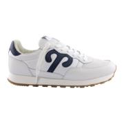 Bianco Blu Stilfulde Sneakers