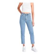 Højtaljet Slim Tall Georgia Jeans - Tidløs blå vask