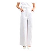 Hvide Denim Stil Jersey Bukser