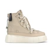 Matilda Beige High-Top Sneakers