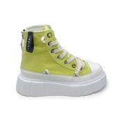 Canvas High Lime Sneakers