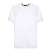 Hvid Bomulds T-Shirt Kort Ærme