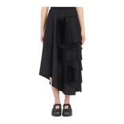 Ruffled Wool Skirt