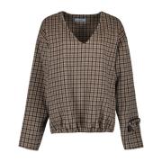 Vintage Ternede V-hals Sweater