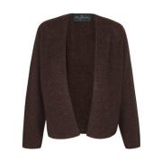 Kort alpaka, cashmere, silke cardigan