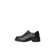 Croco Loafers med Chunky Sole