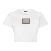 Kim Cropped T-Shirt med Tag