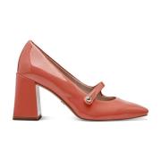 Elegant Orange Lukkede Pumps