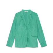 Elegant Taffeta Single-Breasted Jacket