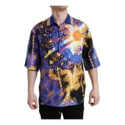 Multifarvet Luminary Print Polo Skjorte