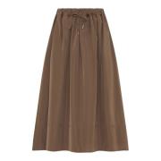 Elegant Flared Midi Skirt