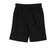 Sort Bomuld Bermuda Shorts