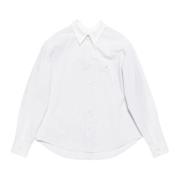 Hvid Stribet Skjorte