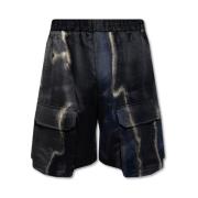 Sort Linned Bomuld Shorts AW23
