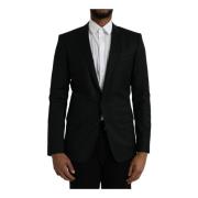 Sort Uld Blazer Slim Fit