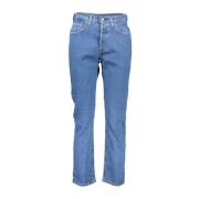 Blå Bomuld 5-Lomme Jeans med Logo