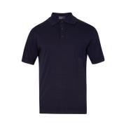 Blå Polo Shirt Casual Elegant