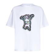 Teddy Print T-shirt Hvid