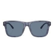 Polariserede Blå Solbriller Pudeform