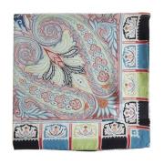 Silketørklæde med Paisley-tryk