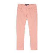 Rosa Slim Fit Jeans Broderet Logo