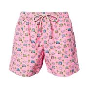 Pink Havet Tøj Grafisk Print Shorts