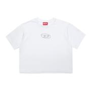 Oversize T-shirt med Glitter Logo