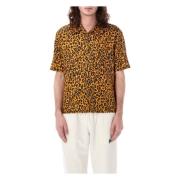 Cheetah Bowling Skjorte Orange Sort