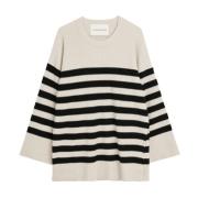 Oversize Wide-Sleeve Merino Wool Sweater