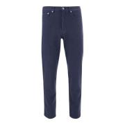 Marineblå Bomuld Denim Jeans Klassisk Stil