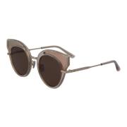 Stilfulde solbriller brune flashlinser