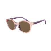 Stilfulde solbriller i pink og brun
