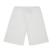 Hvide Bermuda Shorts i Bomuldskanvas