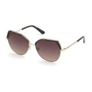 Stilfulde solbriller med gradientbrune linser