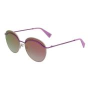 Stilfulde solbriller i pink/guldgradient