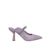 Elegant Slingback Sko med Rhinestone Detalje