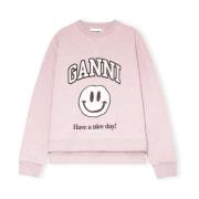 Sweatshirt-sæt med Smiley-print