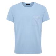 Blå Lomme T-shirt