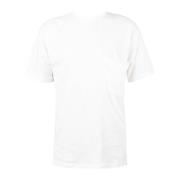 Oversize Rund Hals Lomme T-shirt