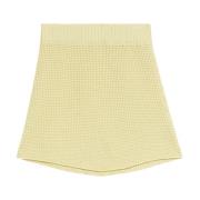 Cotton-Knit Mini Skirt