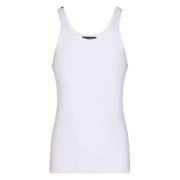 Ribbet Tank Top med Logo Patch