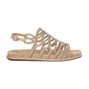 Glitter Interlaced Flat Sandal