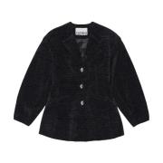 Chenille V-Neck Blazer