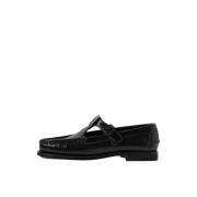 Sort Krøllet Blank Loafers