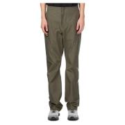 Flared Olive Green Technical Pants
