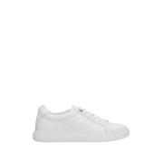 Hvide Læder Lav-Top Sneakers
