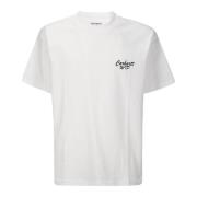 Hvid Logo Print T-Shirt